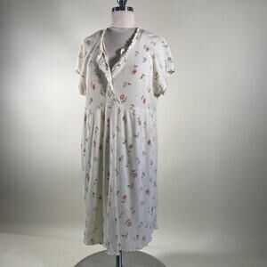 Vintage cottagecore floral cotton dress